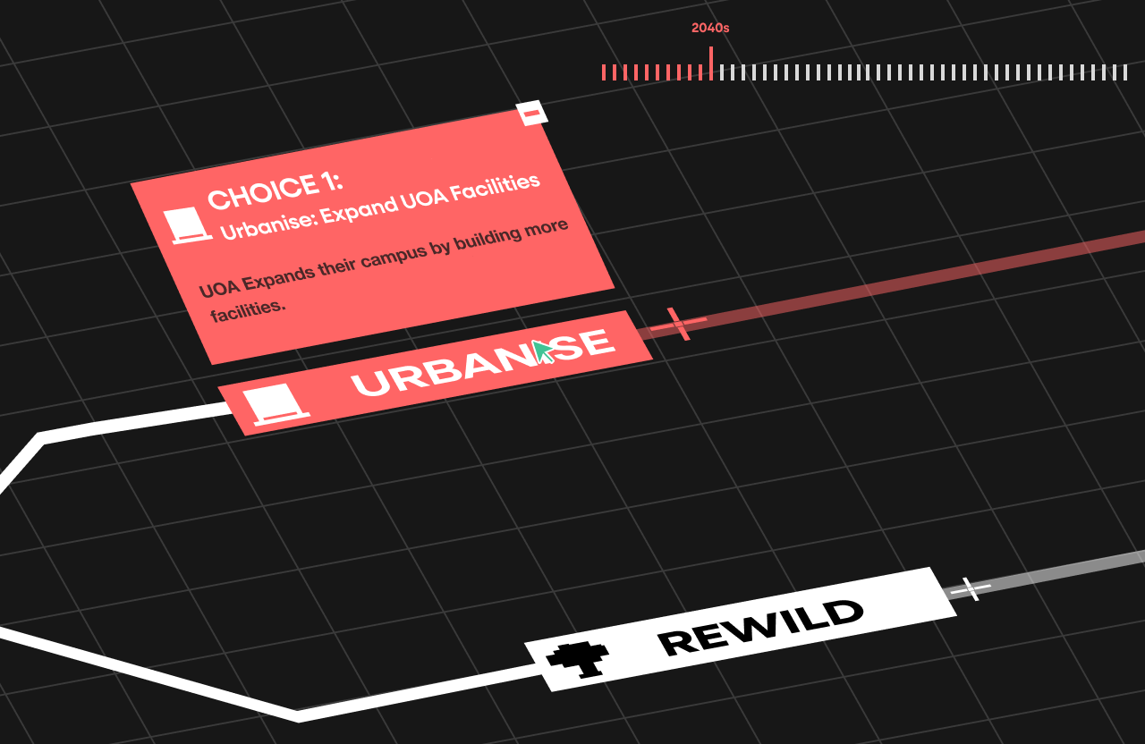 Urbanise choice screen expanding UOA facilities in the 2040s
